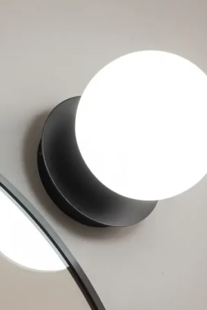 Brilagi - LED-badkamerwandlamp BALL LED/6W/230V 3000/4000/6500K IP44 zwart Express Levering