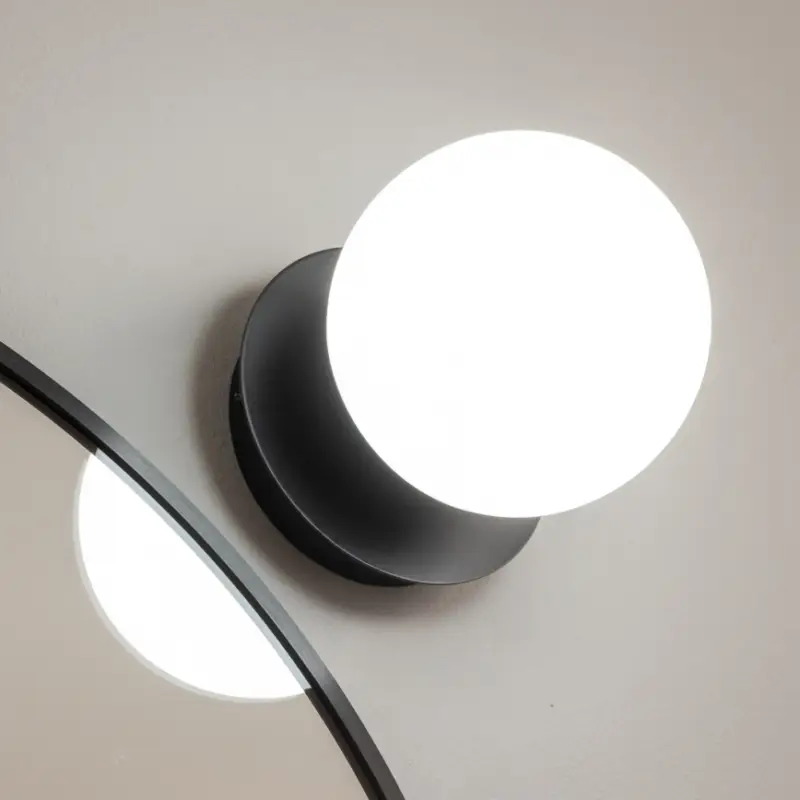 Brilagi - LED-badkamerwandlamp BALL LED/6W/230V 3000/4000/6500K IP44 zwart Express Levering