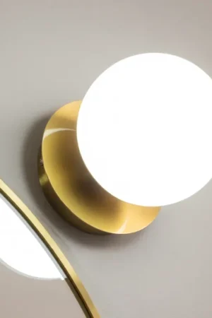 Beste Prijs Brilagi - LED-wandlamp voor badkamer BALL LED/6W/230V 3000/4000/6500K IP44 goudkleurig