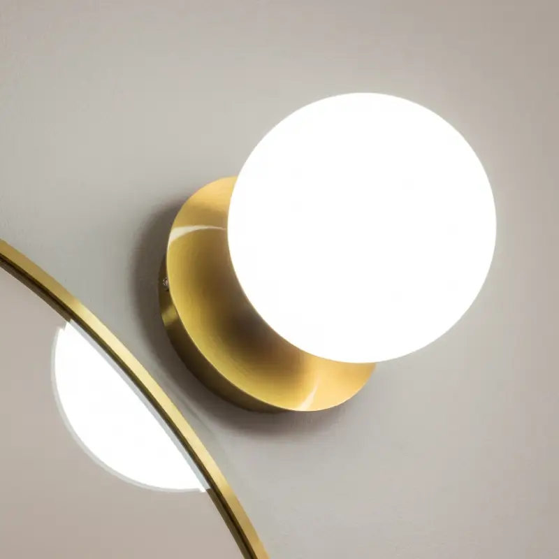 Beste Prijs Brilagi - LED-wandlamp voor badkamer BALL LED/6W/230V 3000/4000/6500K IP44 goudkleurig