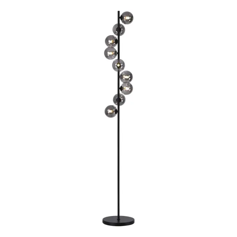 Schöner Wohnen 14506-18 - LED vloerlamp DUBAI 9xG9/3W/230V zwart/gerookt glas Aanbieding