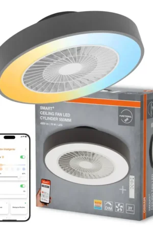 Osram - SMART+ dimbare LED-plafondlamp met ventilator LED/78W/230V 3000-6500K Wi-Fi + afstandsbediening Actieprijs