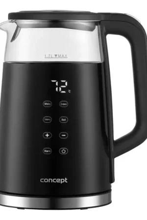 Concept RK4100 - Snelle waterkoker met temperatuurregeling, 1,7 l, 2200W/230V, zwart Betrouwbaar