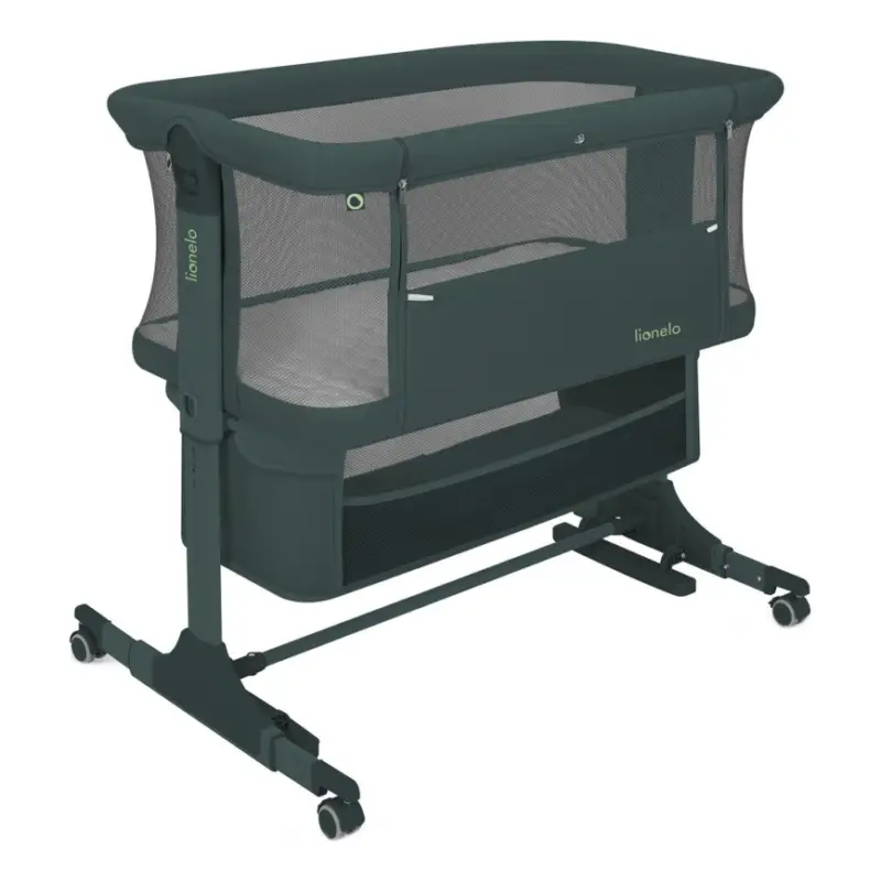 Lionelo - 3-in-1 babybed JODIE Groen Graphiet Lage Kosten