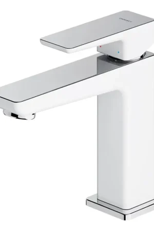 OMNIRES PM7410CRB - Wastafelkraan PARMA 15 cm glanzend chroom/wit Nu Kopen