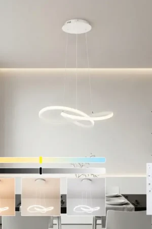 Aanbieding Brilagi - LED dimbare pendellamp aan kabel INFINITY LED/55W/230V 3000-6000K 50x50 cm wit + afstandsbediening