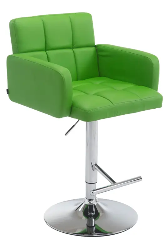 Barkruk Los Angeles Kleur:groen | Kleur frame:chroom Lage Prijs