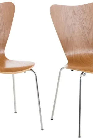 2x bezoekersstoel Calisto Kleur:eik Laatste Kans