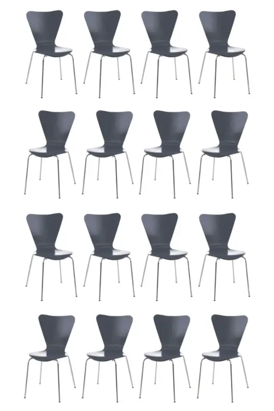 16x bezoekersstoel Calisto Kleur:grijs Must-Have