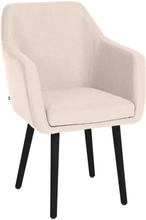 Beste Prijs Bezoekersstoel Utrecht Stof Kleur:beige | Kleur frame:zwart