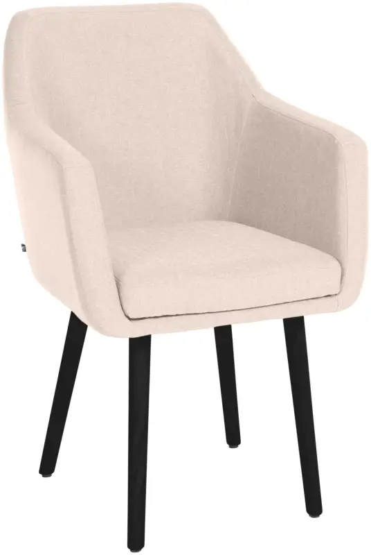 Beste Prijs Bezoekersstoel Utrecht Stof Kleur:beige | Kleur frame:zwart