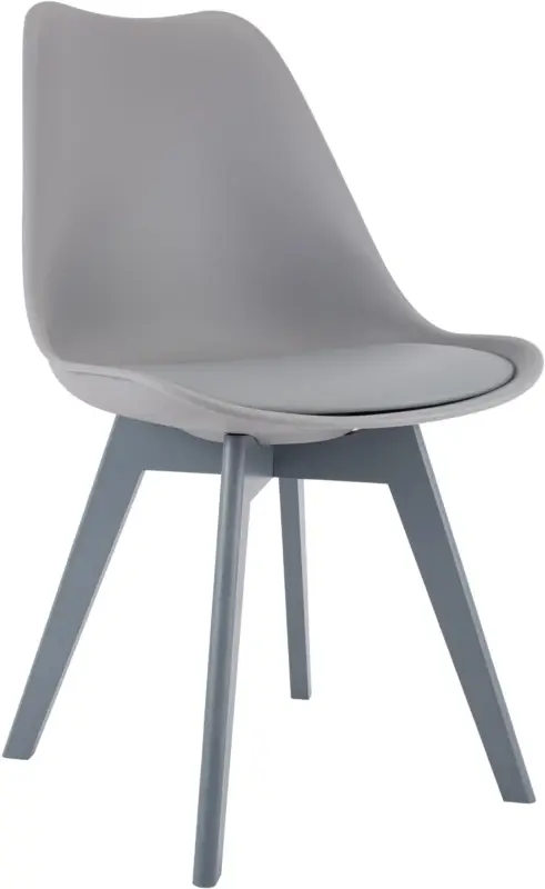 Eetkamerstoel Linares – comfortabel, stijlvol en perfect voor ieder interieur Basismateriaal:Kunststof | Kleur:grijs/grijs Rechtstreeks Van De Fabrikant