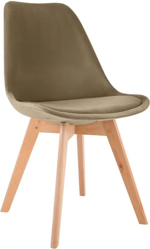 Eetkamerstoel Linares – comfortabel, stijlvol en perfect voor ieder interieur Basismateriaal:Fluweel | Kleur:bruin Bestseller