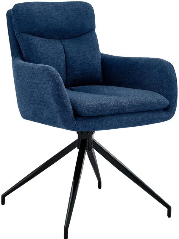 Bestseller Eetkamerstoel Somers stof Kleur:blauw