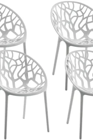 4-delige set tuinstoelen Hope Kleur:licht grijs Rechtstreeks Van De Fabrikant