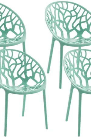 4-delige set tuinstoelen Hope Kleur:lichtgroen Koop Online