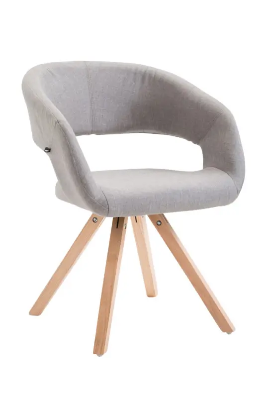 Nieuw Eetkamerstoel Suez Stof Kleur:grijs | Kleur frame:natura
