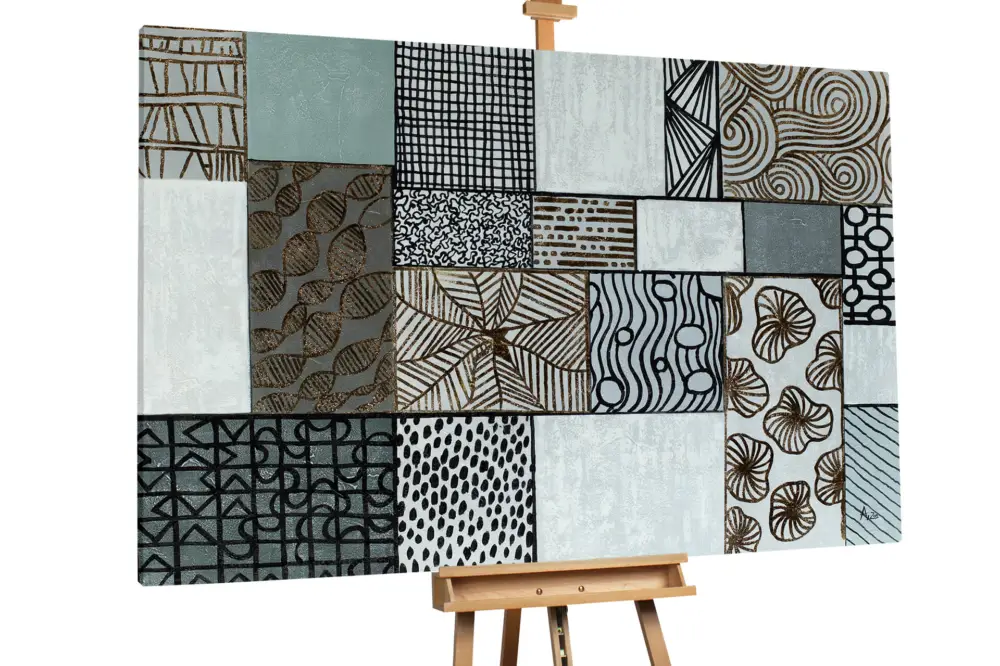 Olieverf schilderijen 'Harmonious Diversity' | Handgeschilderd unicum 180x120cm Favoriet
