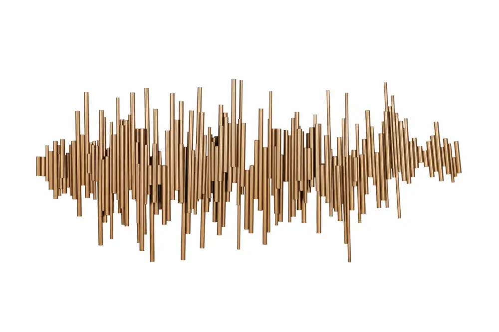 Metalen wanddecoratie 'Beat of Life' 107x46x6cm Weekendaanbieding