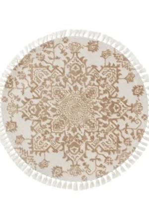 Weekendaanbieding Tapijt 'Elias Beige' 150x150cm