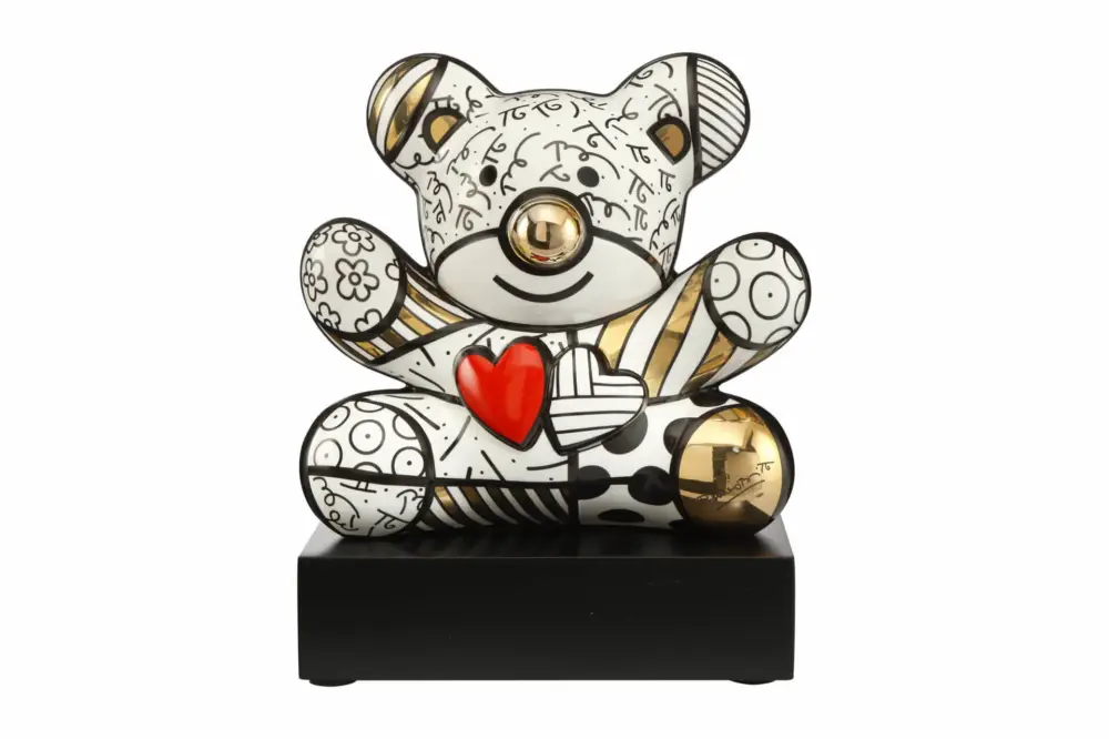 Seizoensaanbieding Porseleinen figuur 'Hug Me Tightly' van Romero Britto 25x30x17cm
