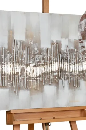Handgeschilderd schilderij 'City Outline' 120x60cm | incl. certificaat van echtheid Populair