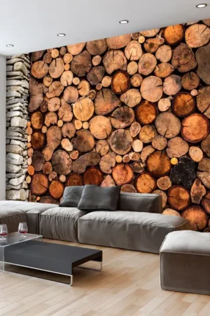 Zelfklevend behang 'Wooden Gate' Laatste Kans
