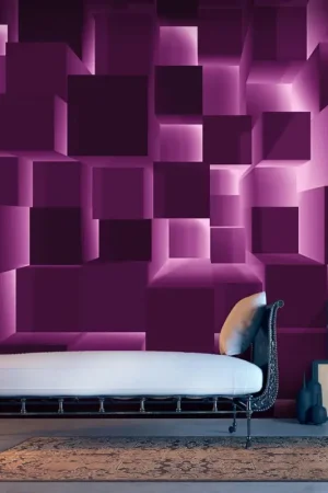 Zelfklevend behang 'Purple Hit' Actieprijs