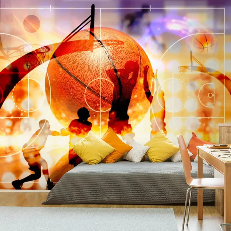 Zelfklevend behang 'Basketball' Uitverkoop