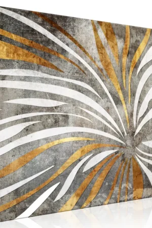 Flitsaanbieding Kunstdruk op canvas 'Night Flower Wide'