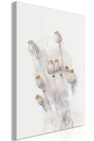 Actieprijs Kunstdruk op canvas 'Peaceful Poppies Vertical'