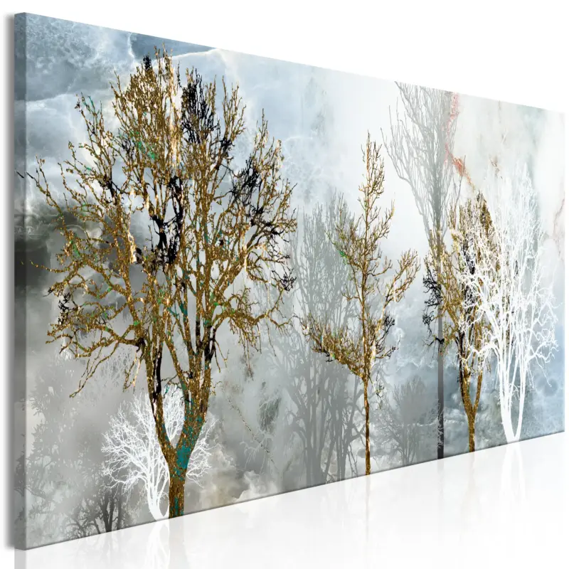 Direct Beschikbaar Kunstdruk op canvas 'Silver Morning Narrow'