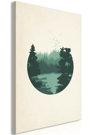 Aanbieding Kunstdruk op canvas 'View of the Hills Vertical'