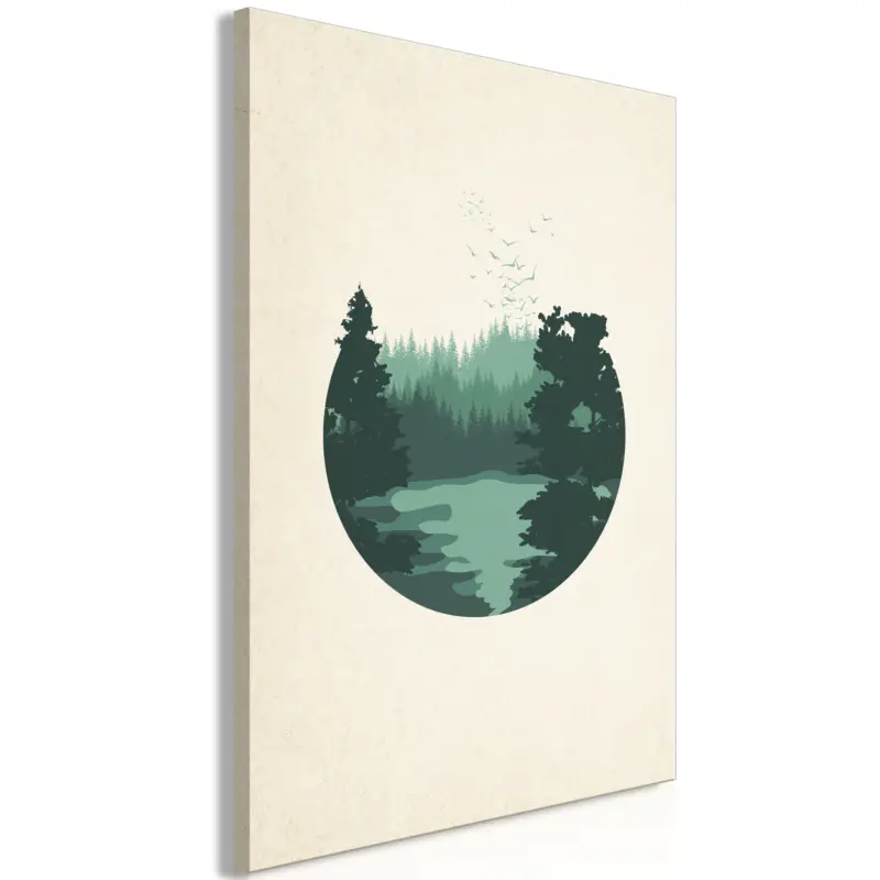 Aanbieding Kunstdruk op canvas 'View of the Hills Vertical'