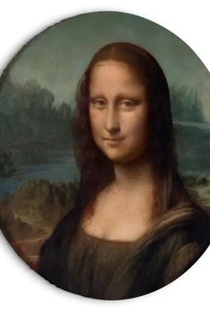 Actieprijs Rond schilderij 'Da Vinci's Mona Lisa'