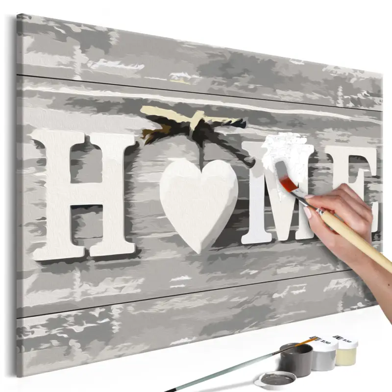 Schilderen op nummer volwassenen 'Home (Letters)' Flitsaanbieding