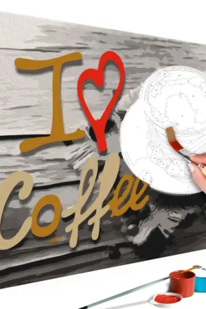 Finale Uitverkoop Schilderen op nummer volwassenen 'I Love Coffee'