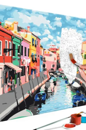 Favoriet Schilderen op nummer volwassenen 'Houses in Burano'