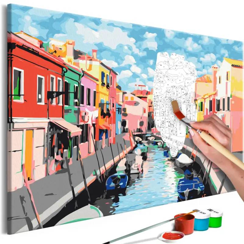 Favoriet Schilderen op nummer volwassenen 'Houses in Burano'
