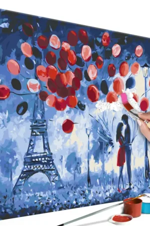 Schilderen op nummer volwassenen 'Night in Paris' Flitsaanbieding
