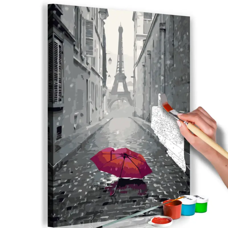 Shop Nu Schilderen op nummer volwassenen 'Paris (Red Umbrella)'