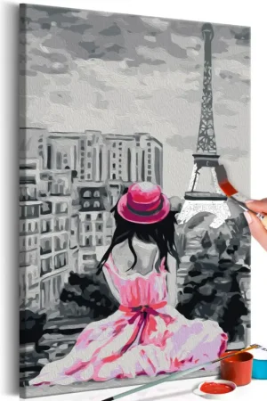 Schilderen op nummer volwassenen 'Paris - View of the Eiffel Tower' Populair