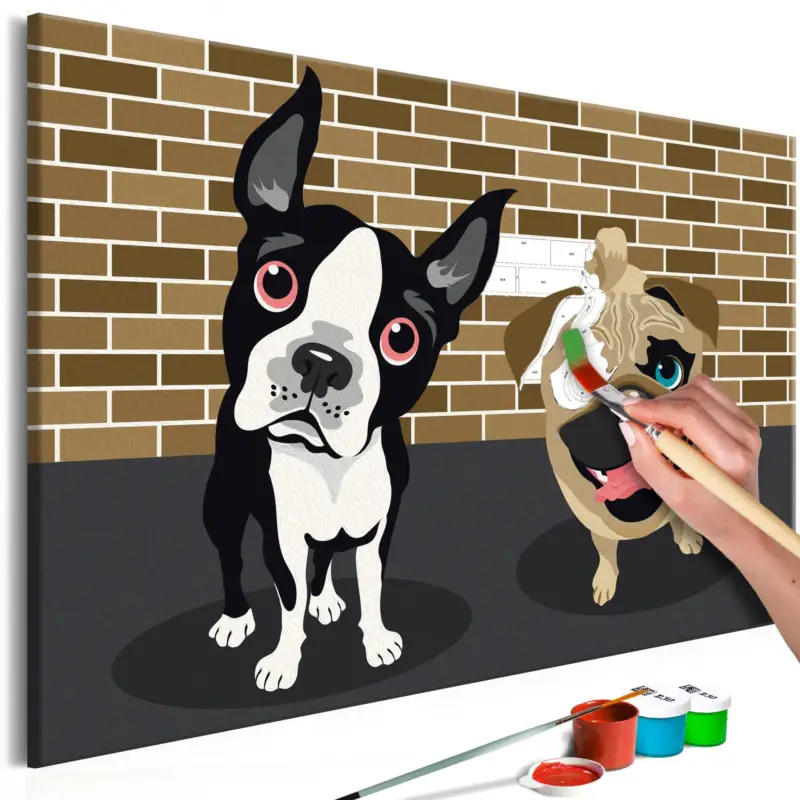 Aanbieding Schilderen op nummer volwassenen 'Cute Dogs'