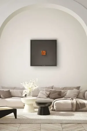 Bestel Nu Kleine Ingelijste Marmeren Muurkunst 'Soul Line Electra'