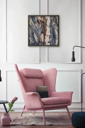 Actieprijs Ingelijste Marmeren Muurkunst 'Essential Line Juna'