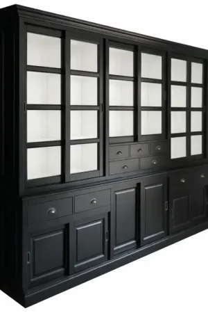 Buffetkast zwart Haarlem 285cm soft close Uitverkoop