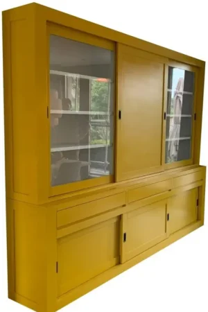 Goedkoop Buffetkast honinggeel Schagen 300 x 240cm dichte middendeur