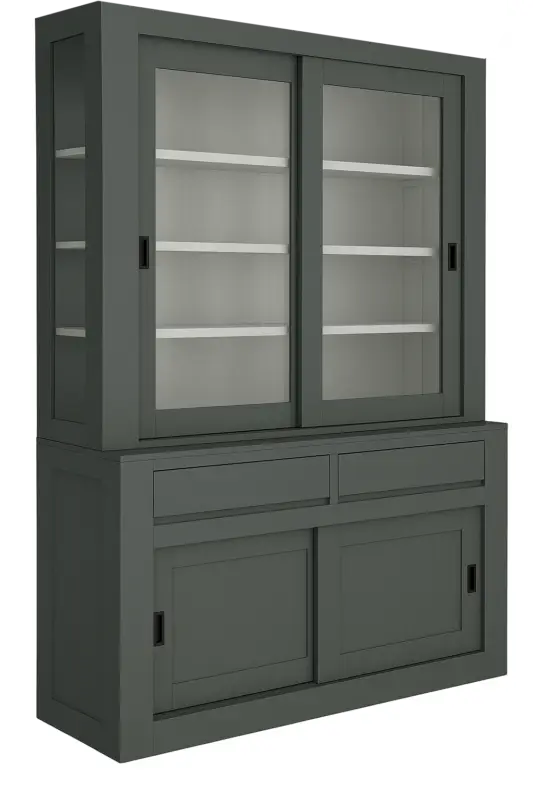 Alleen Vandaag Buffetkastijzergrijs Petten 160cm