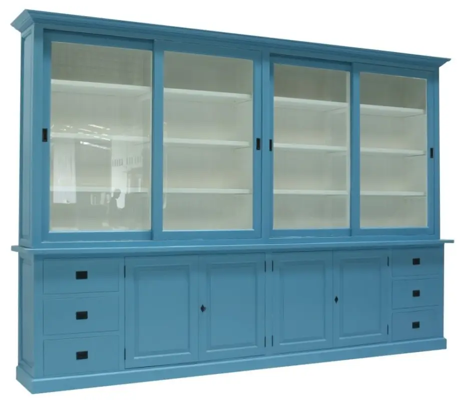 Buffetkast Lopik XXL oud blauw 350 x 240cm Dagaanbieding