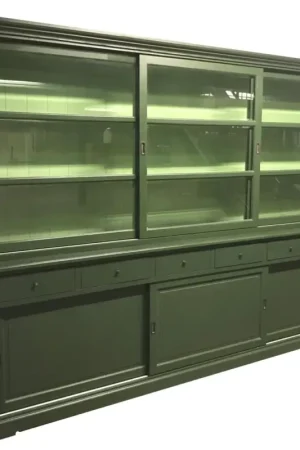 Laatste Versie Buffetkast olijf groen Uden 300cm